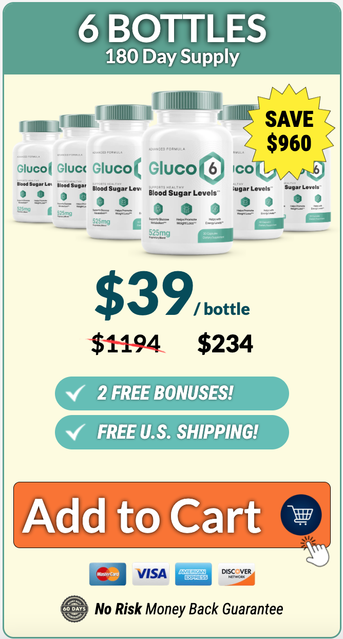 Gluco6 - 6 Bottles